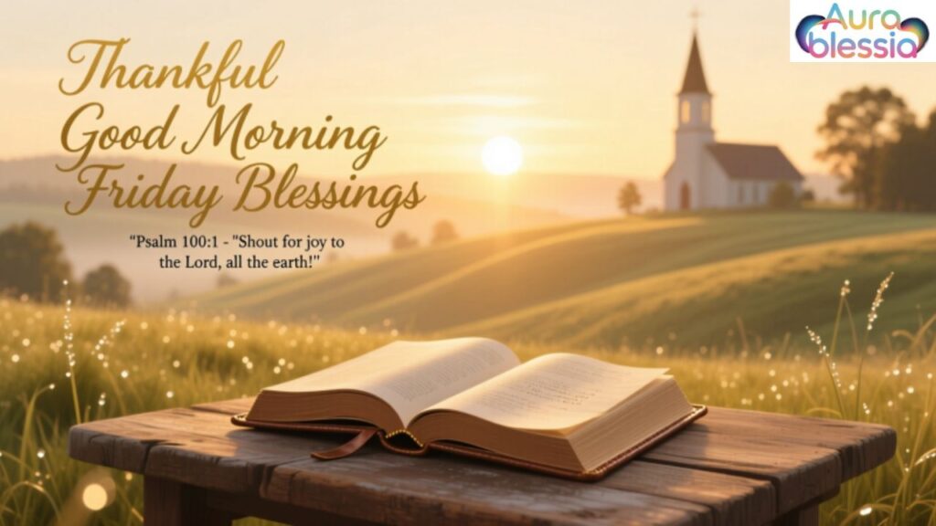 Thankful Good Morning Friday Blessings Bible Verses