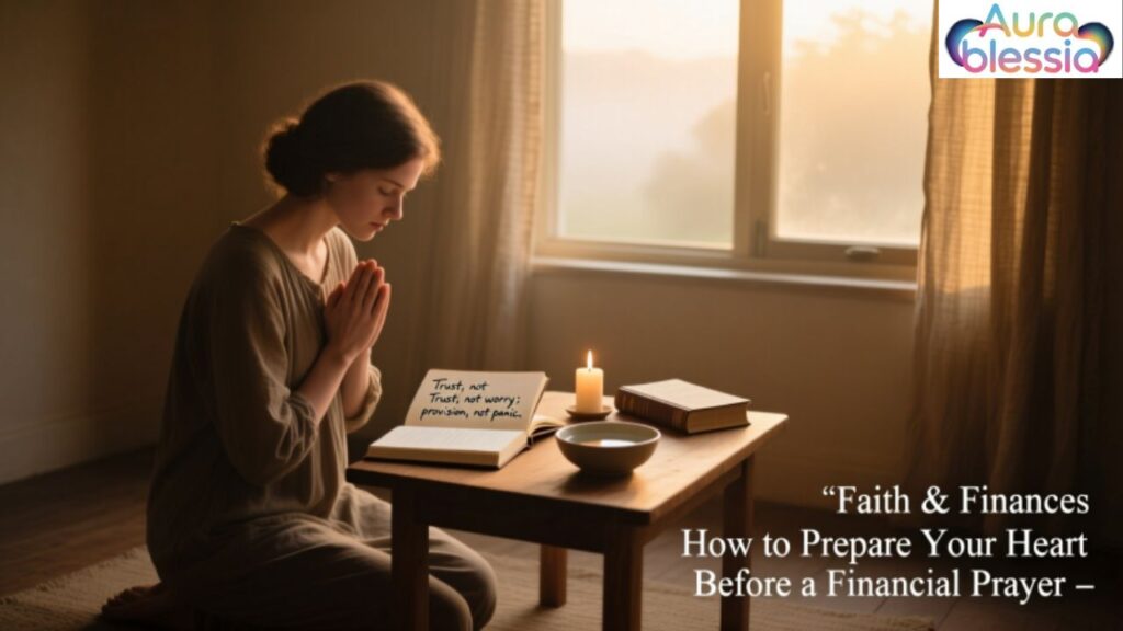 How to Prepare Your Heart Before a Financial Prayer