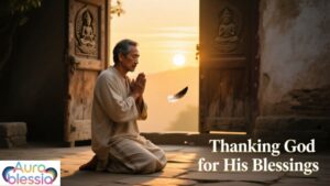 Thanking god for his blessings