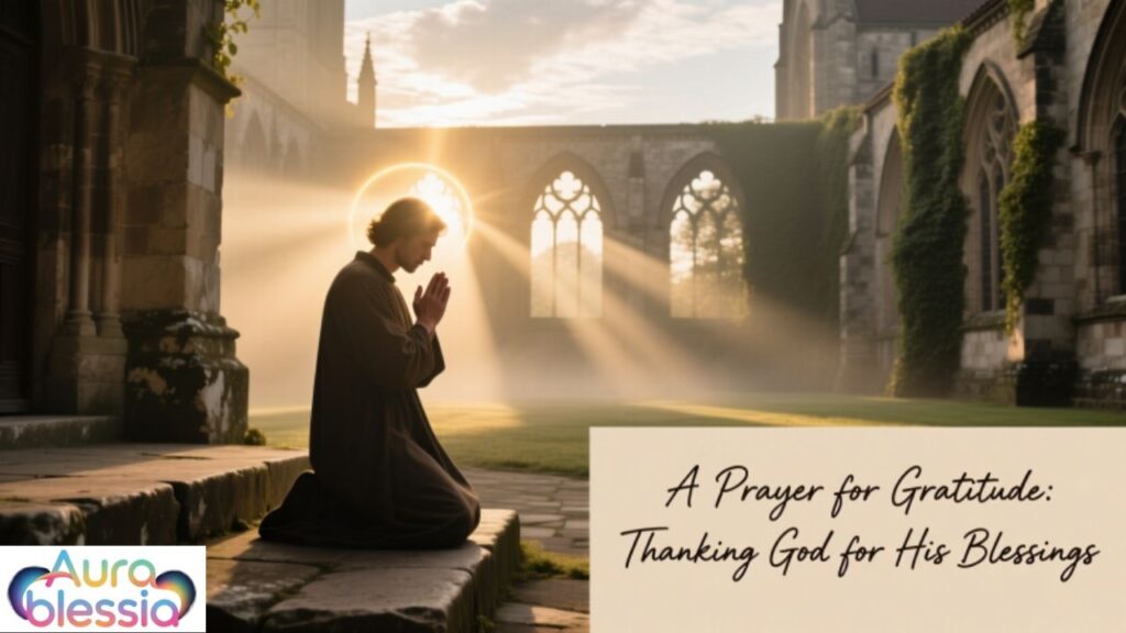 Thanking god for his blessings