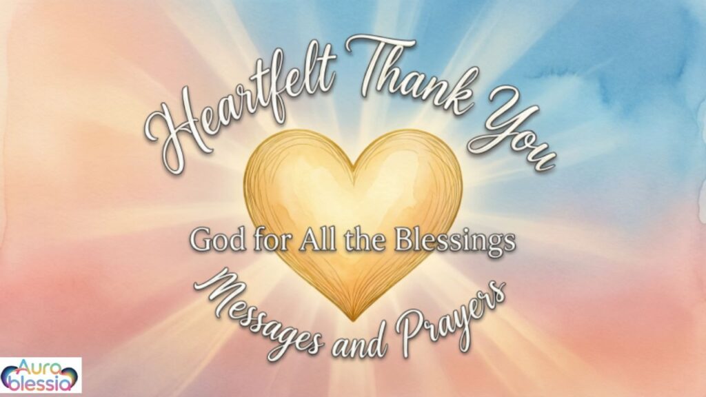 Heartfelt Thank You God for All the Blessings Messages and Prayers