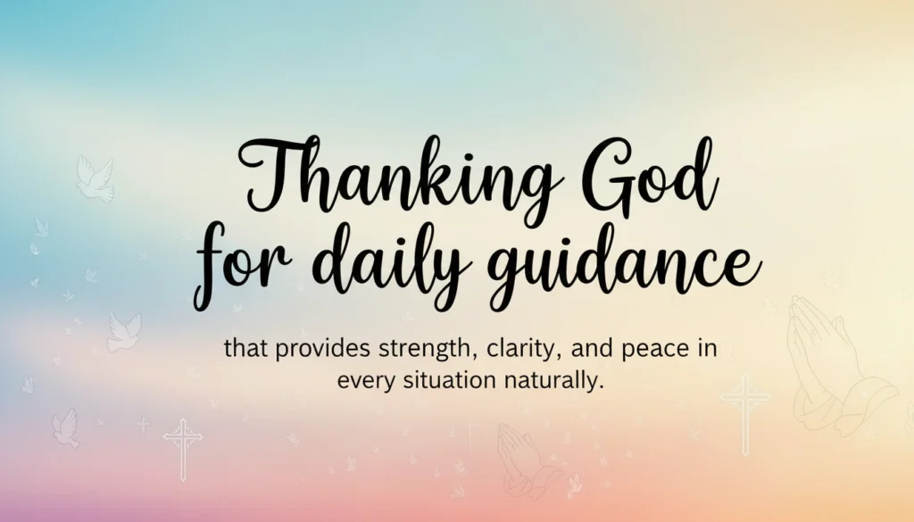 Prayer of Thanks for Blessings