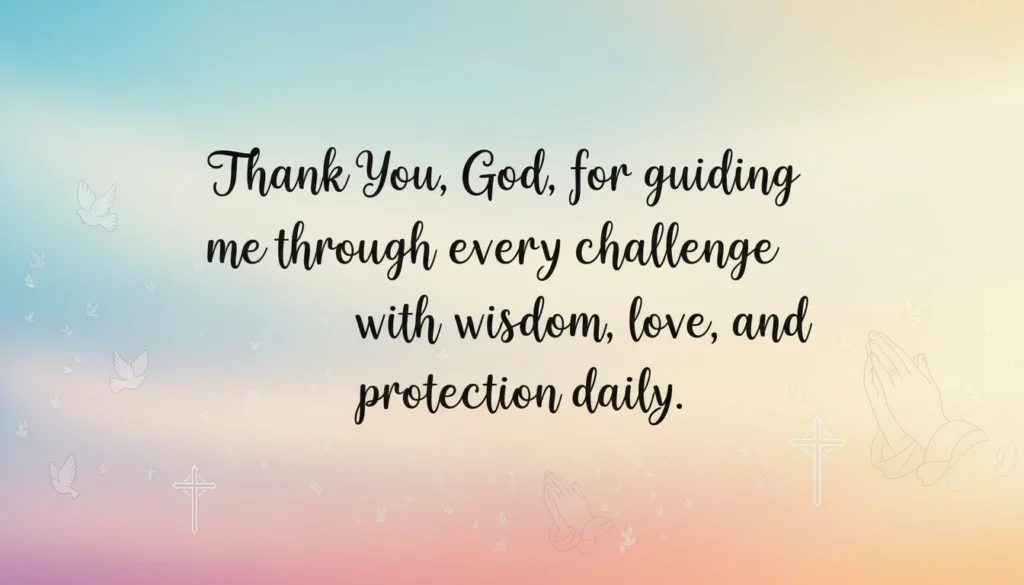 Thank You Message to God for All the Blessings