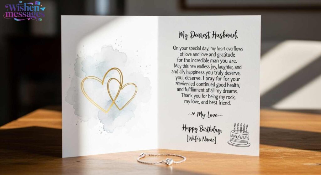 Short Blessing Birthday Wishes for Husband from Wife