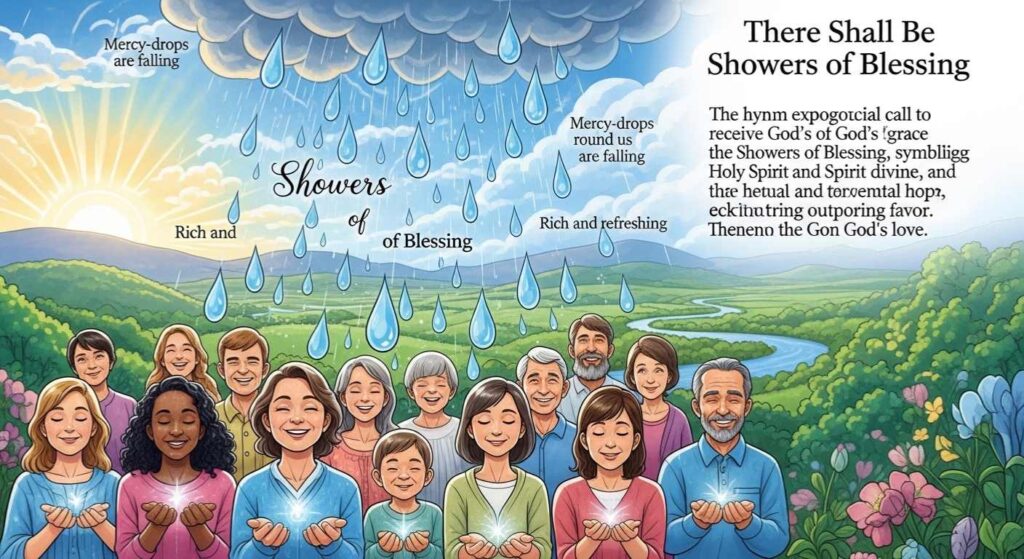 There Shall Be Showers of Blessing Lyrics in Different Keys