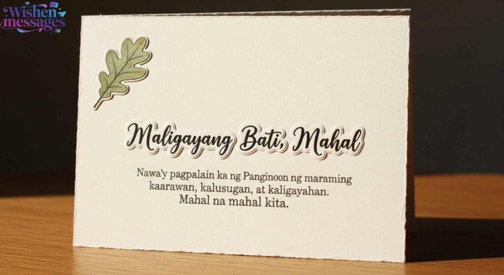 Short Blessing Birthday Wishes for Husband in Tagalog