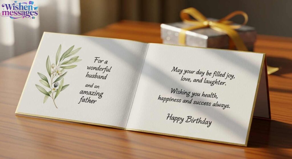 Short Blessing Birthday Wishes for Husband and Father