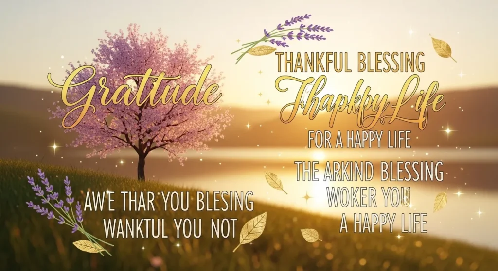 Gratitude and Thankful Blessing Quotes for a Happy Life