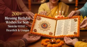 200+ Top Blessing Birthday Wishes for Son in Marathi in 2026