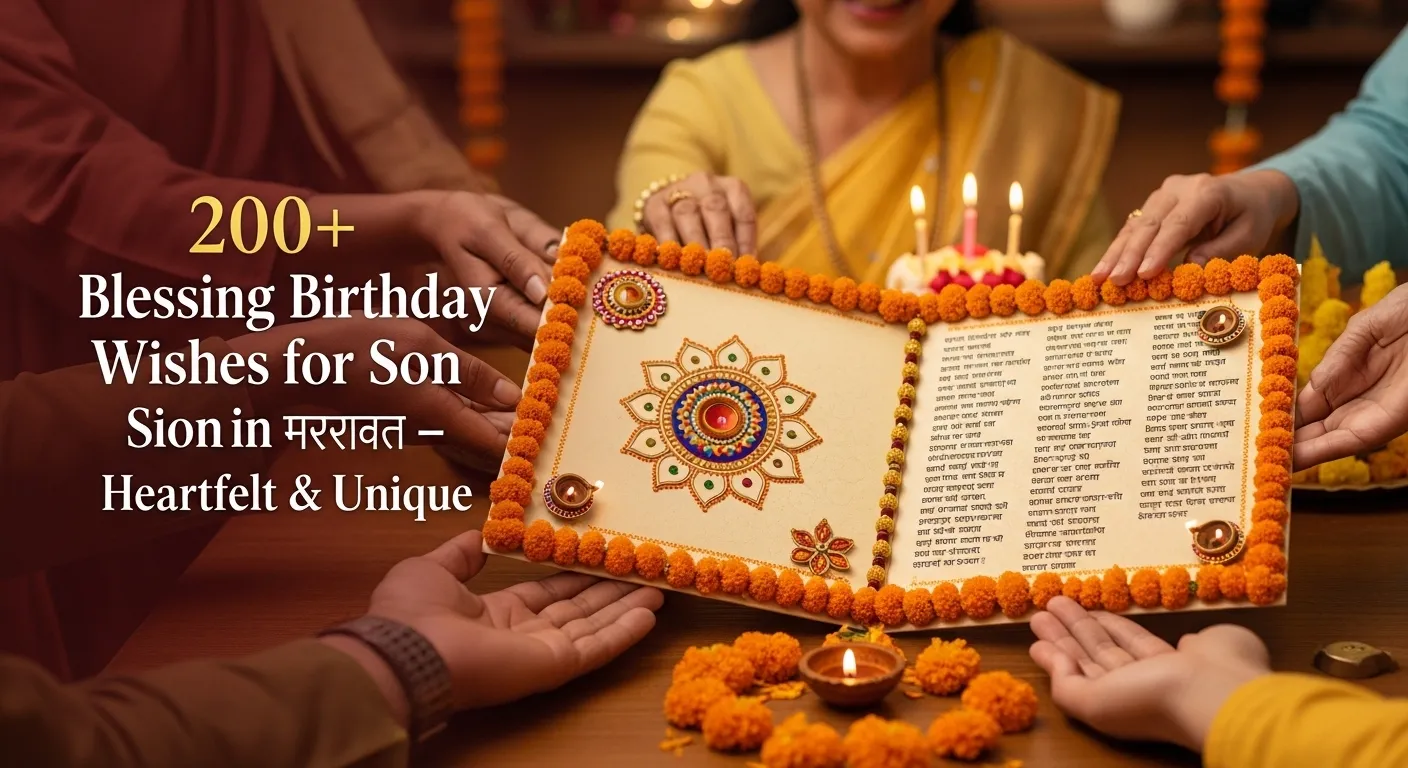 200+ Top Blessing Birthday Wishes for Son in Marathi in 2026