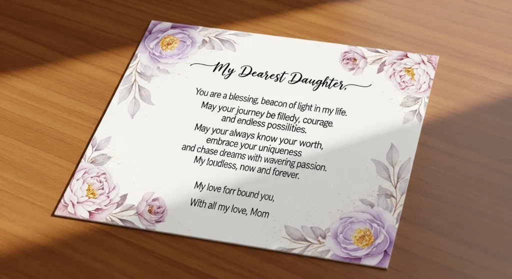 Unique Blessing Lines for Daughter from Mother