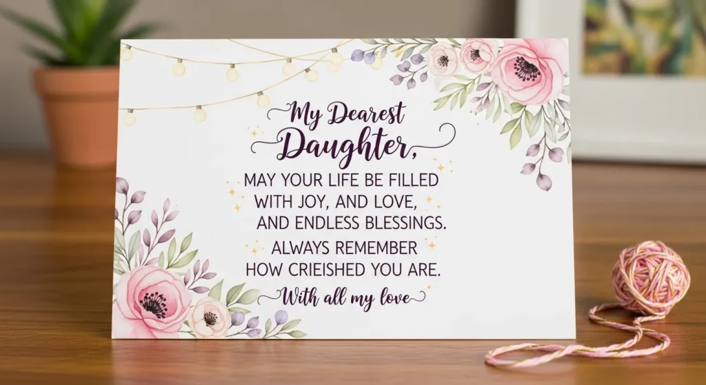 Simple and Sweet Blessing Wishes for Daughter