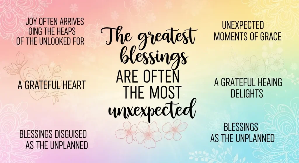 Thankful Unexpected Blessing Quotes for Surprise Joys