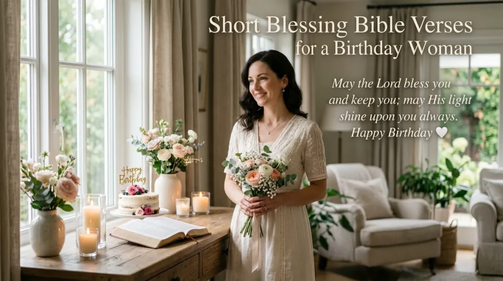 Short Blessing Bible Verses for a Birthday Woman