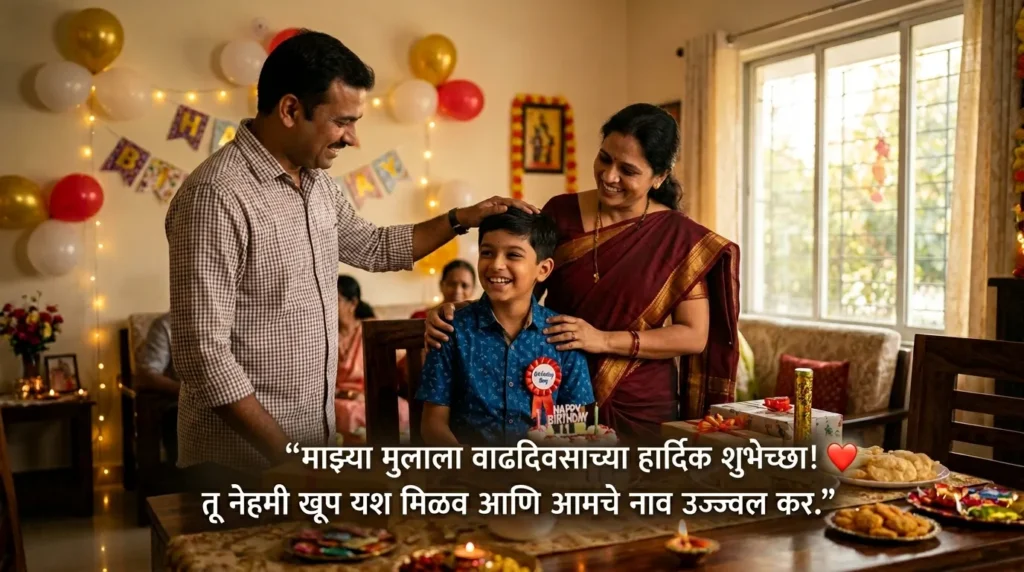 Emotional and Inspirational Birthday Blessings for Son in Marathi
