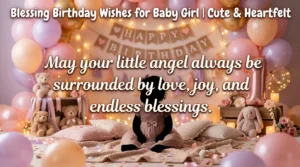 Blessing Birthday Wishes for Baby Girl
