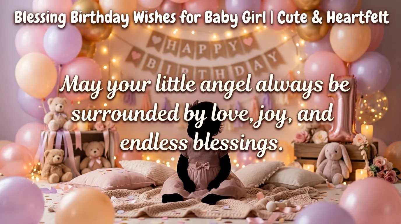 Blessing Birthday Wishes for Baby Girl
