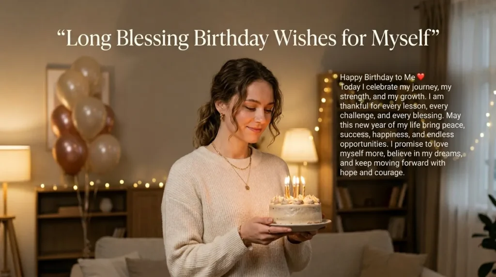 Long Blessing Birthday Wishes for Myself