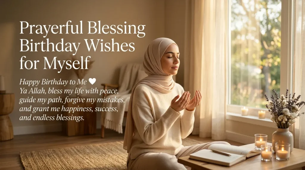 Prayerful Blessing Birthday Wishes for Myself