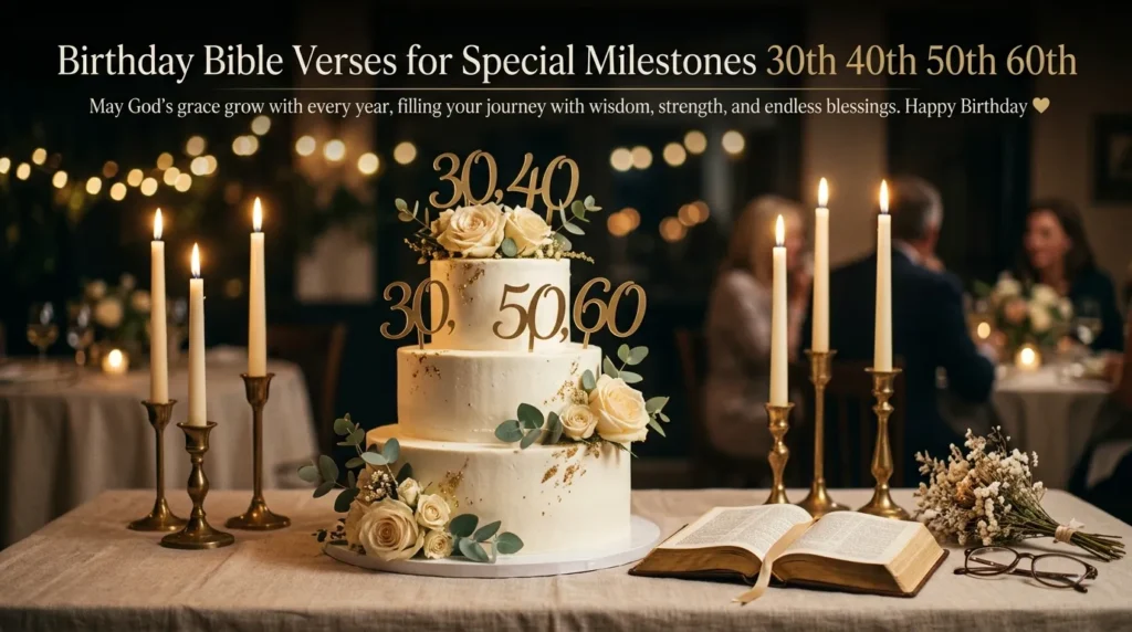 Birthday Bible Verses for Special Milestones 30th 40th 50th 60th