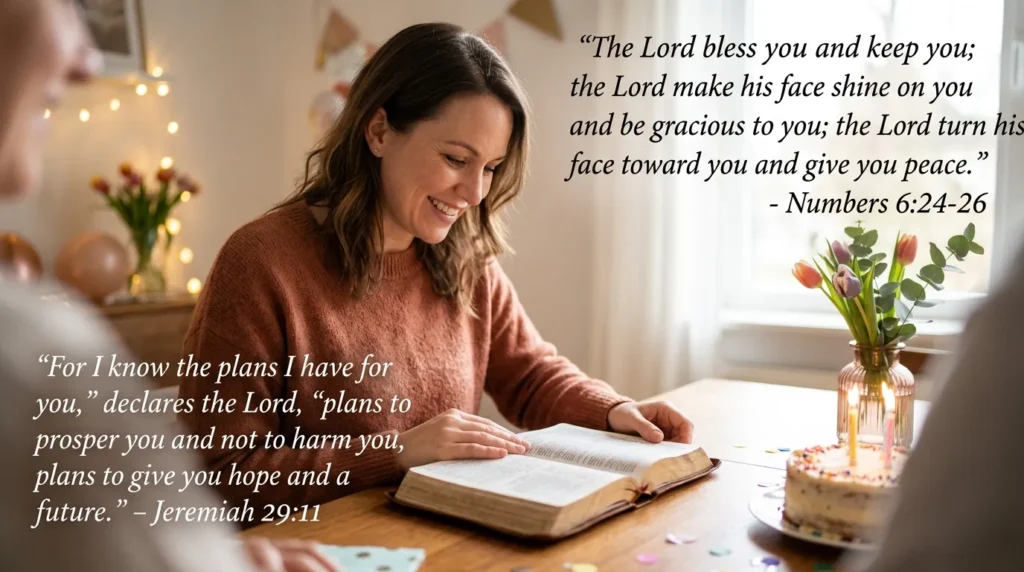 Prayer Blessing Bible Verses for Birthday Woman