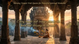 Blessing Temple Visit Quotes for Peaceful Spiritual Moments 