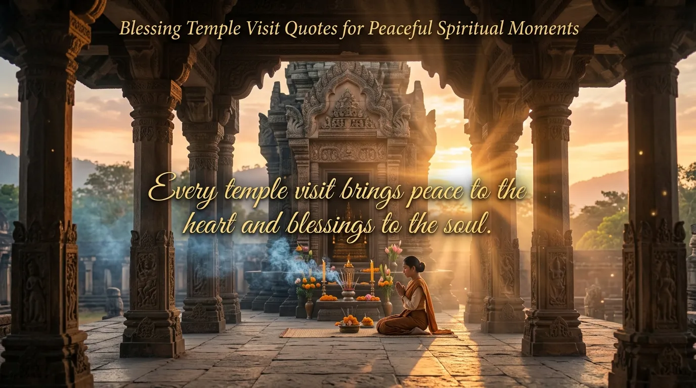 Blessing Temple Visit Quotes for Peaceful Spiritual Moments 