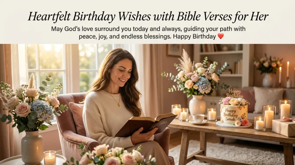 Heartfelt Birthday Wishes with Bible Verses for Her