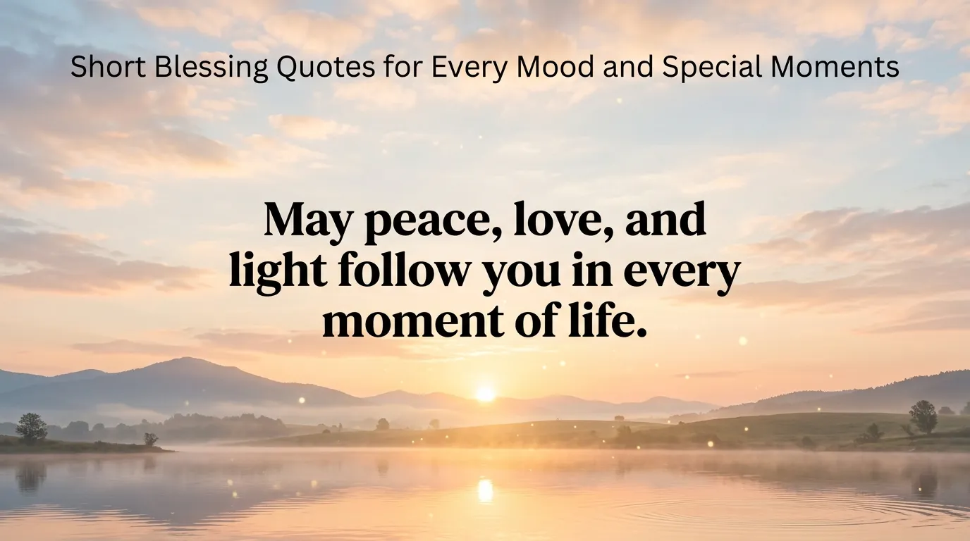 Short Blessing Quotes