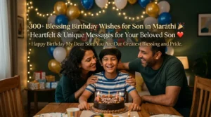 300+ Blessing Birthday Wishes for Son in Marathi – Heartfelt & Unique 