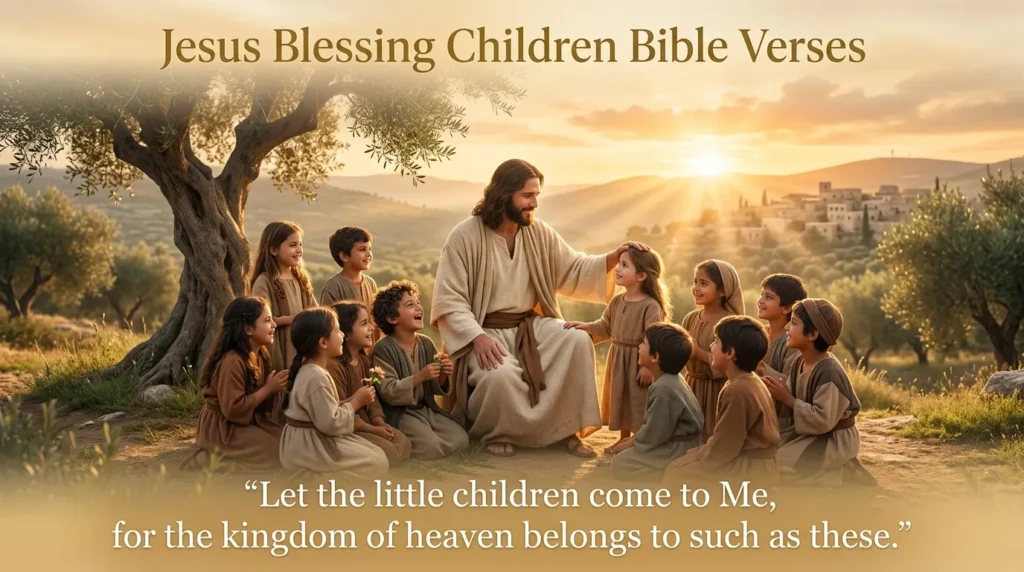 Jesus Blessing Children Bible Verses