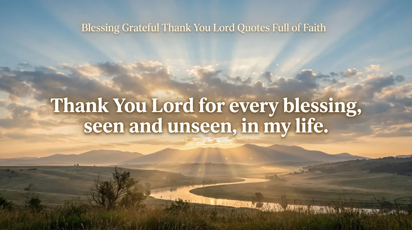 Blessing Grateful Thank You Lord