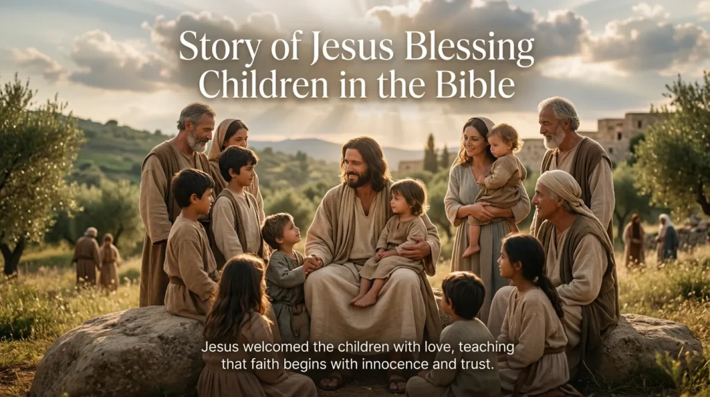 Story of Jesus Blessing Children in the Bible