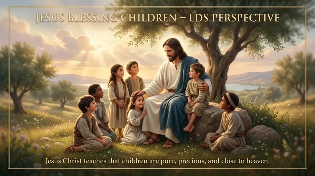 Jesus Blessing Children LDS Perspective