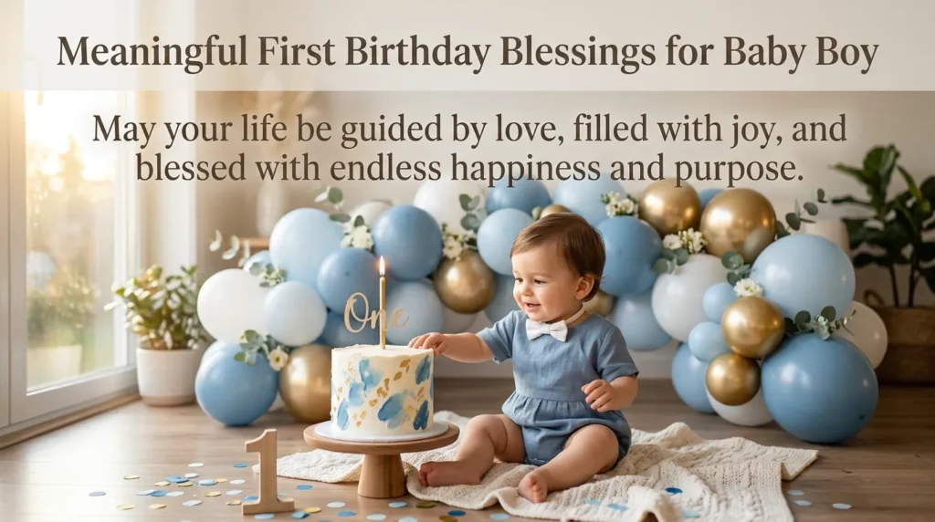 Meaningful First Birthday Blessings for Baby Boy