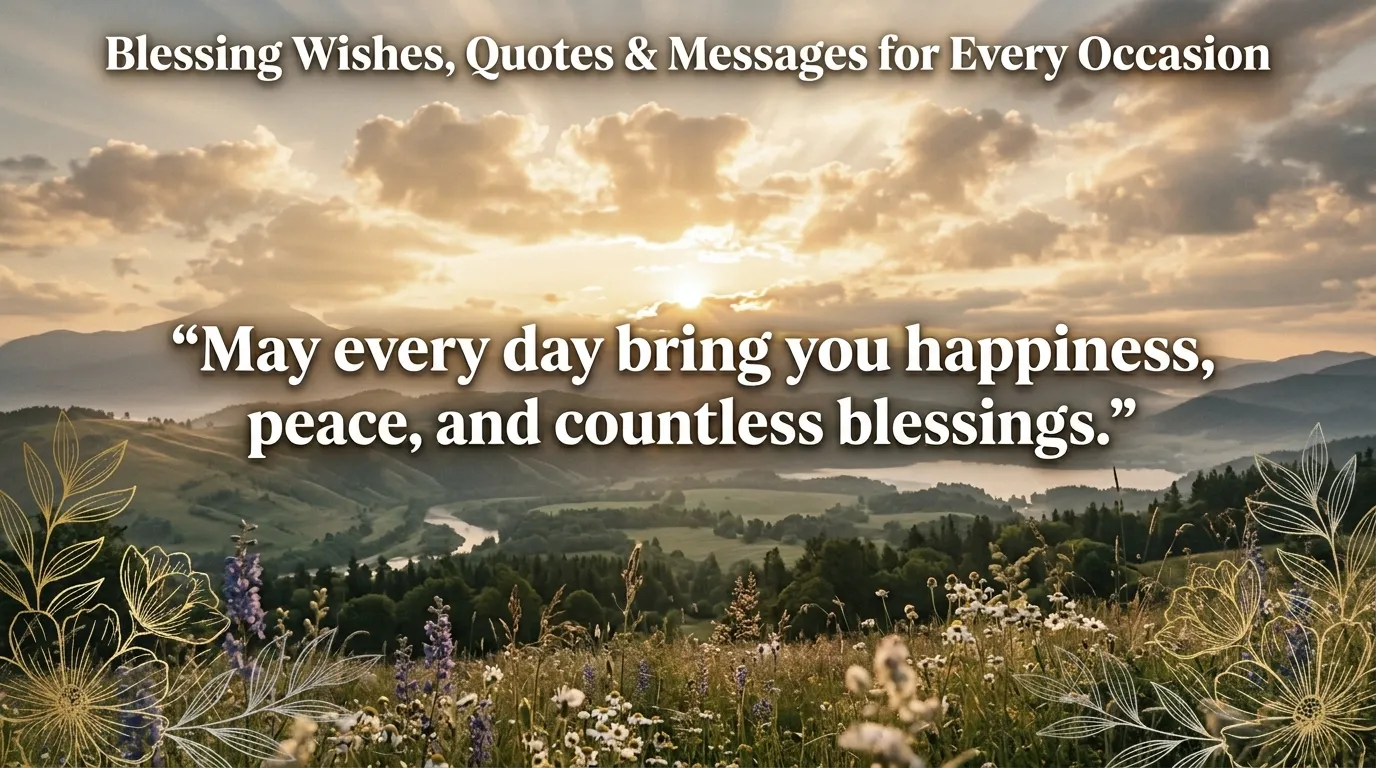 Blessing Wishes, Quotes & Messages for Every Occasion 
