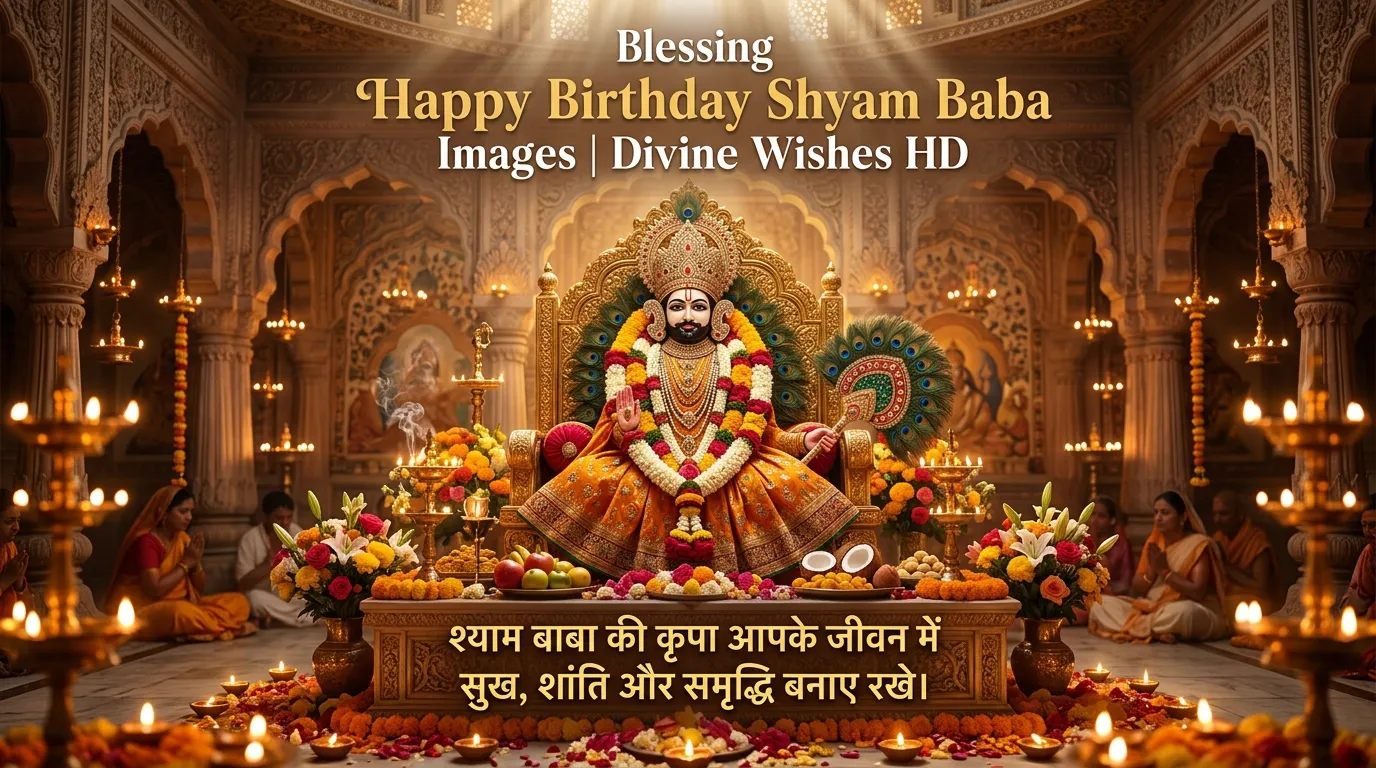 Blessing Happy Birthday Shyam Baba Images | Divine Wishes HD 