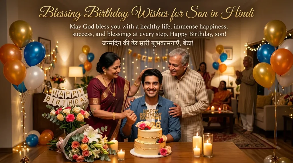 Blessing Birthday Wishes for Son in Hindi