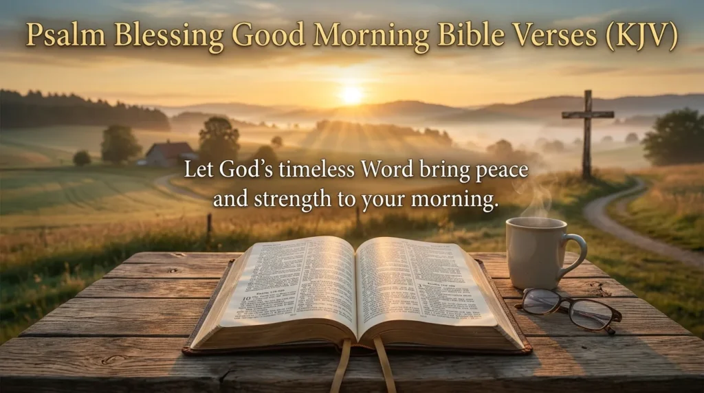 Psalm Blessing Good Morning Bible Verses (KJV)
