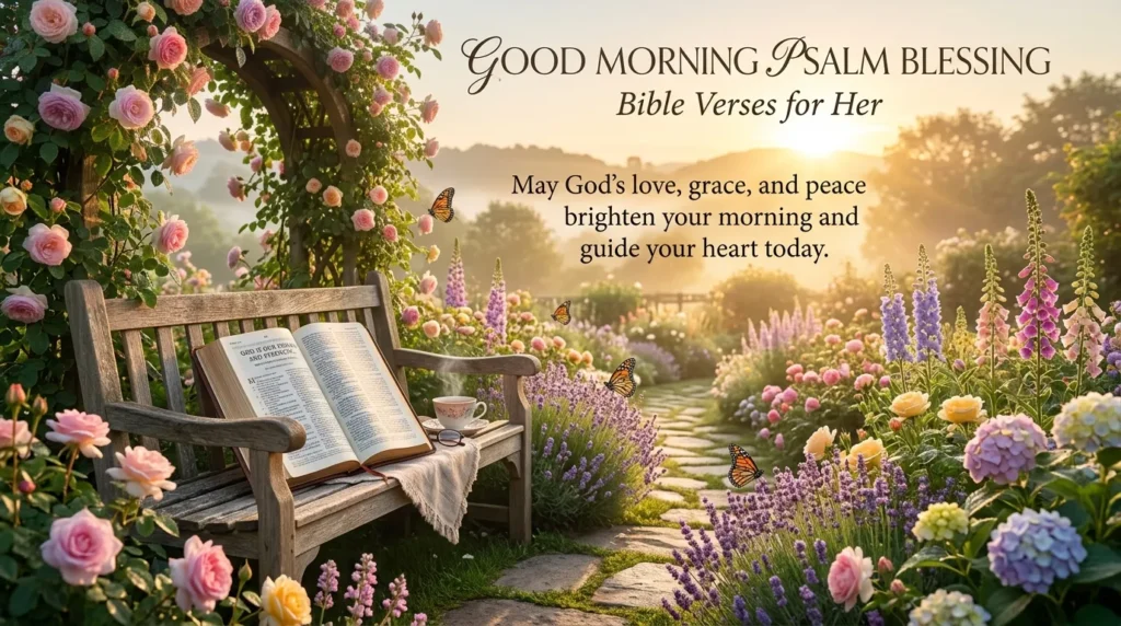 Good Morning Psalm Blessing Bible Verses for Her