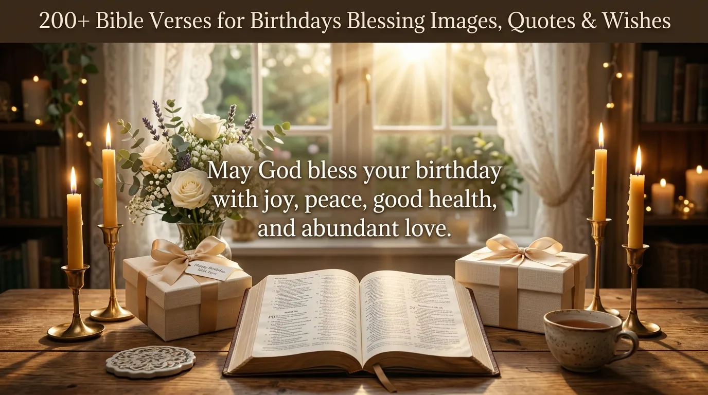 Bible Verses for Birthdays Blessing Images