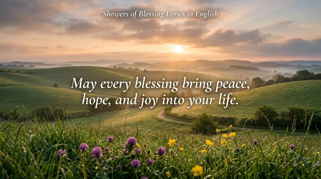 Showers of Blessing Lyrics in English