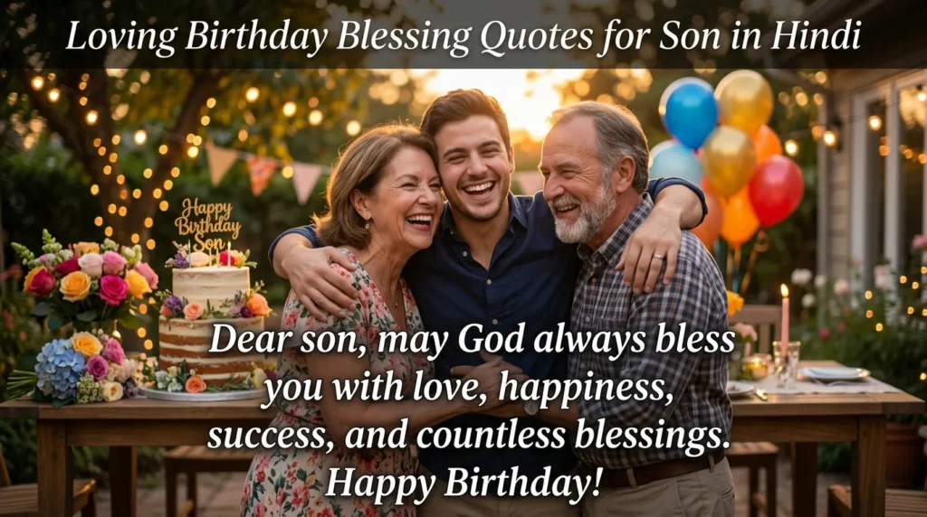 Loving Birthday Blessing Quotes for Son in Hindi