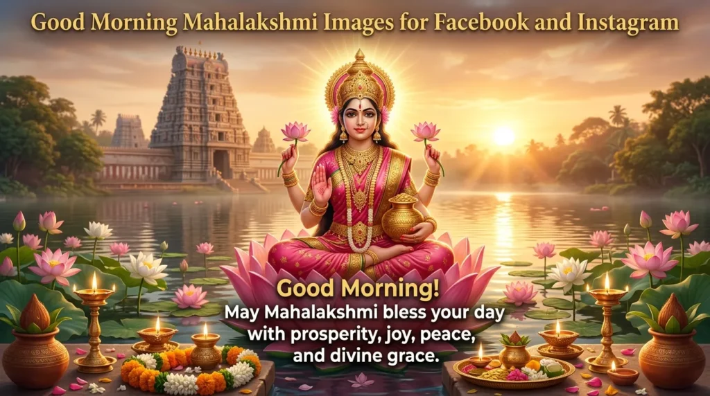 Good Morning Mahalakshmi Images for Facebook and Instagram