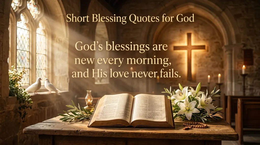 Short Blessing Quotes for God