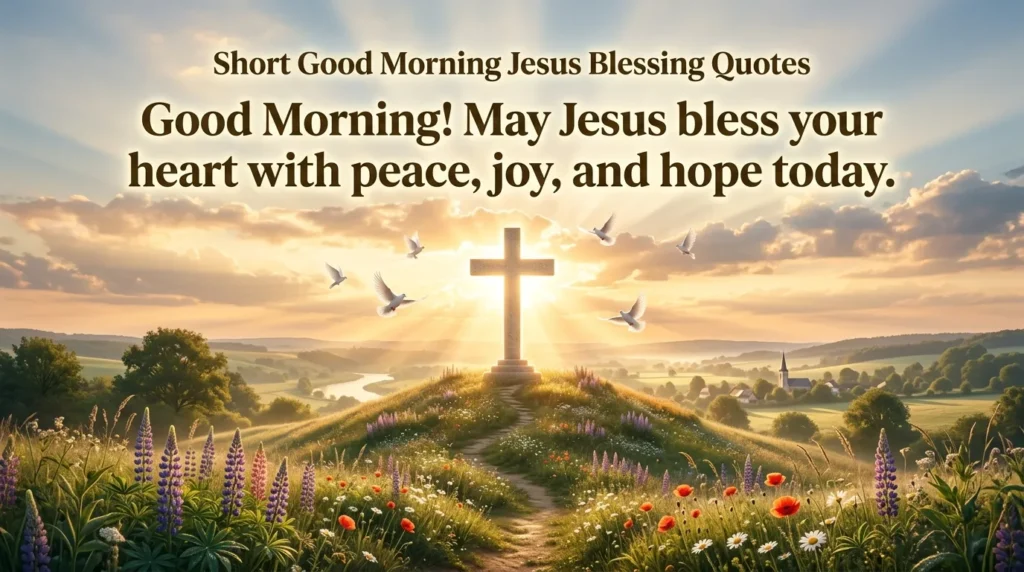 Short Good Morning Jesus Blessing Quotes