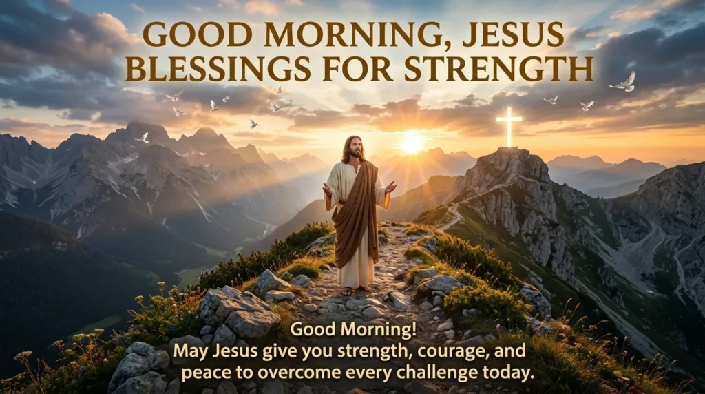 Good morning, Jesus Blessings for Strength