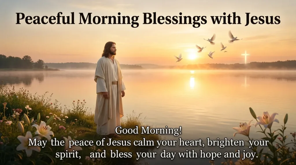 Peaceful Morning Blessings with Jesus