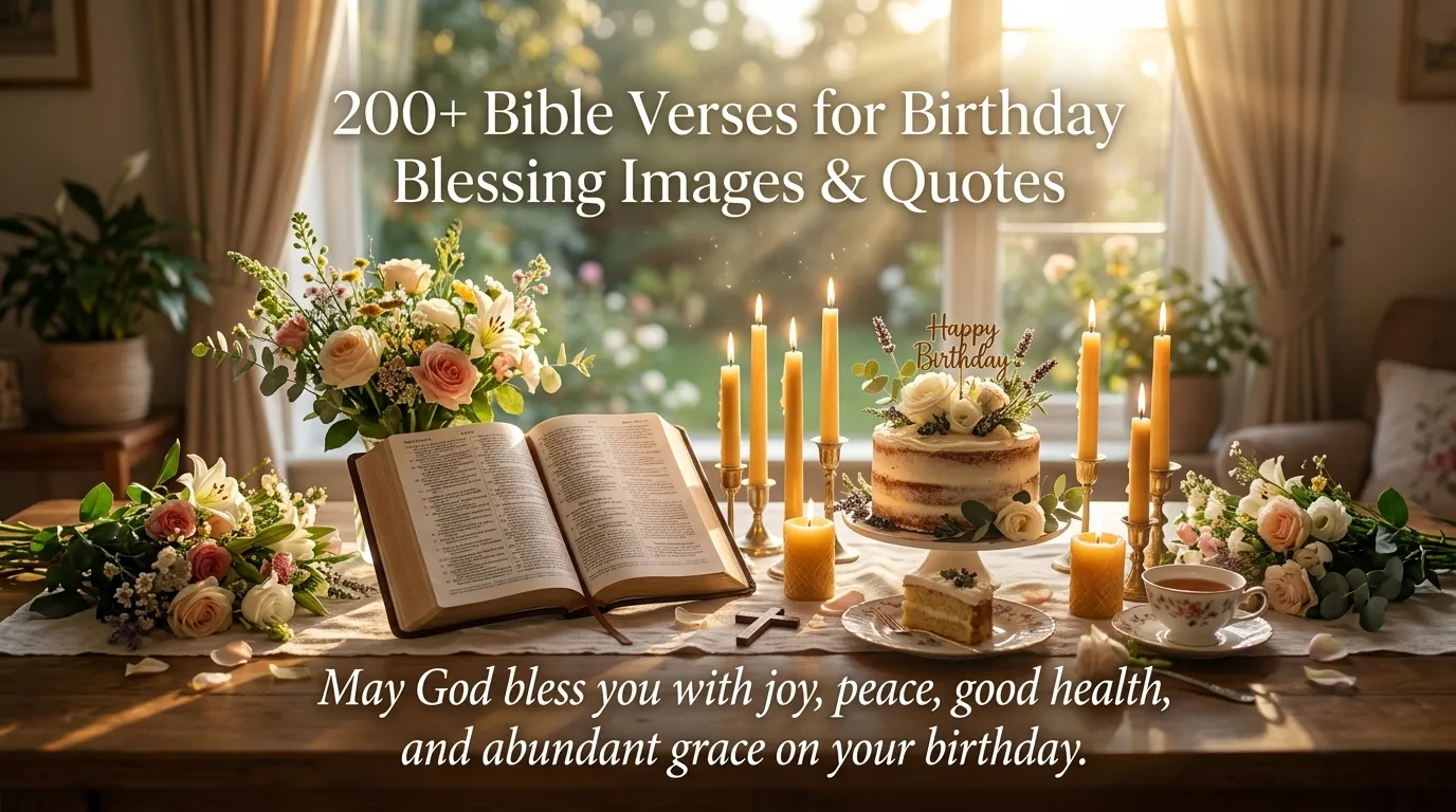 200+ Bible Verses for Birthday Blessing Images & Quotes
