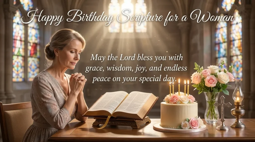 Happy Birthday Scripture for a Woman